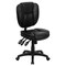 Flash Furniture 41&#x22; Black Mid-Back Swivel Ergonomic Task Office Chair with Pillow Top Cushion